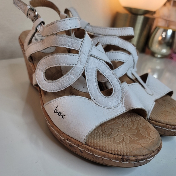 BOC Born Concept Women's Cork Sole Wedge Sandals Size 8 - Picture 2 of 5